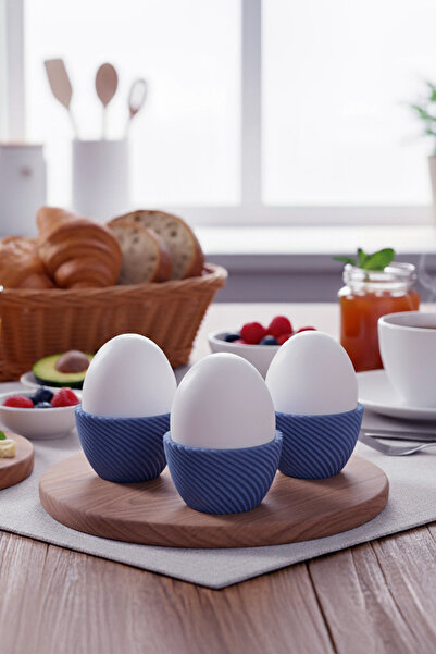 Noldor Modern Yumurtalık (3'LÜ) - Antik Mavi