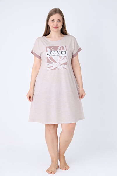 Cotpark Women's Plus Size Cotton Viscose Fabric Nightgown 21050