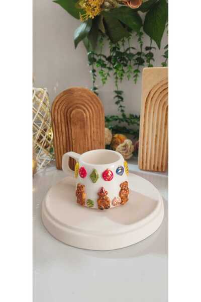 AYLEFE HOBBY Handmade 24K Gold New Year Decorated Ceramic Mug