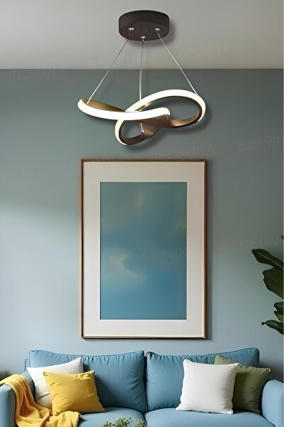 Quina Black Tek Renk Modern Sarkıt Led Avize