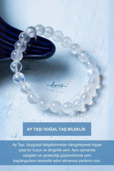 Deniz Doğal Taş سوار حجر القمر الطبيعي المعتمد