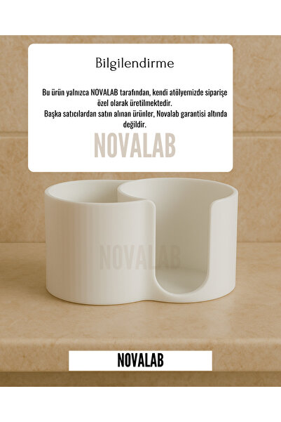 Nova lab Pea 2'si Bir Arada Kulak Pamuğu & Pamuk Organizeri Banyo Seti Pamukluk