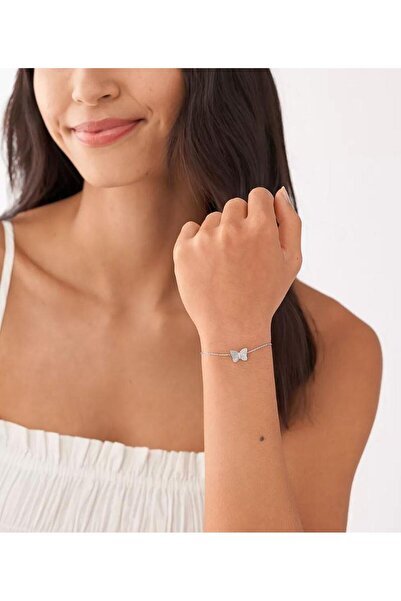 Fossil JFS00620-040 سوار نسائي على شكل فراشة