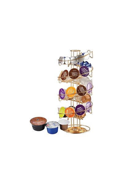 DLC حامل كبسولات دوّار بسعة تخزين متعددة لأنواع كبسولات القهوة DLC-38723