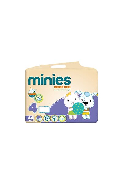 Minies Bebek Bezi Maxi 4 Beden 7-14 Kg 44 Adet