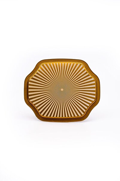 EVLE Ee166-t7 Bird Cage Desenli Özel Şekil Tepsi 28x33 Cm