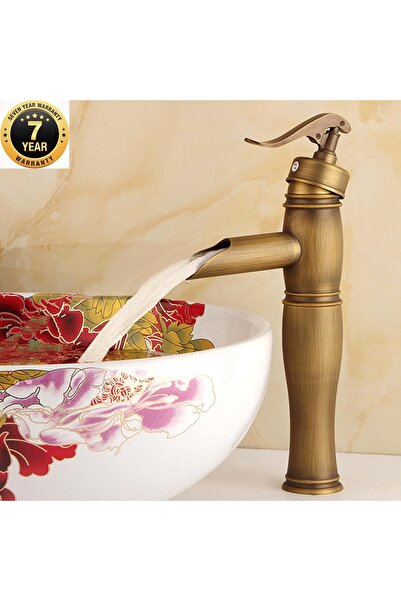 OEM Banyo Çanak Lavabo Bataryası Antik Şelale Renk Yeni Model 7 Yıl Garantili...
