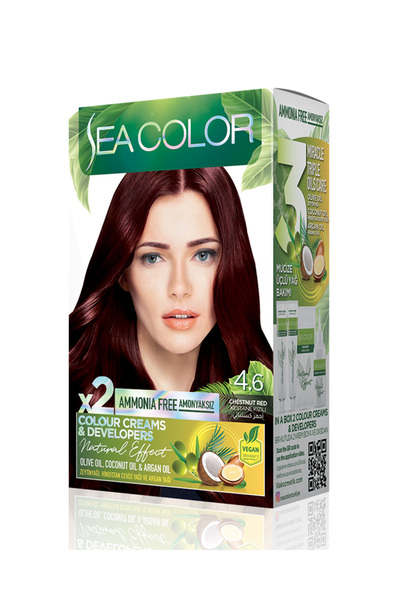 Sea Color Natural Effect Set Boya Amonyaksız 4.6 Kestane Kızılı