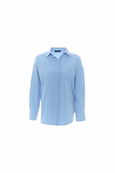 Quzu Сорочка оверсайз - синя