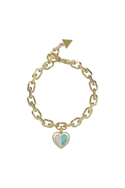 Guess JGUJUBB03034JWYGTQS سوار نسائي على شكل قلب