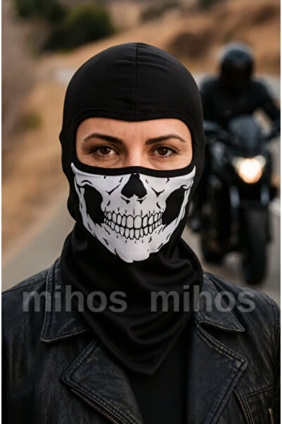 Mihos Unisex Motosiklet Kuru Kafa Motorcu Kar Maskesi 1 Adet