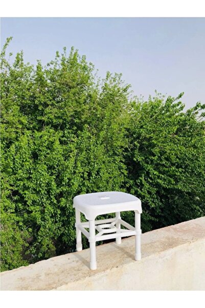 güzelşehir züccaciye evinizin ihtiyaç merkezi ÇELİK AYAKLI KAYMAZ BANYO TABURESİ