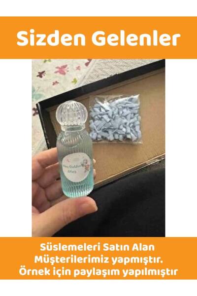 Sizeuyduk 50 Adet 50 ML  Dezenfektan Kolonya Parfüm Hediyelik Nikah Düğün İçin Boş Plastik Şişe