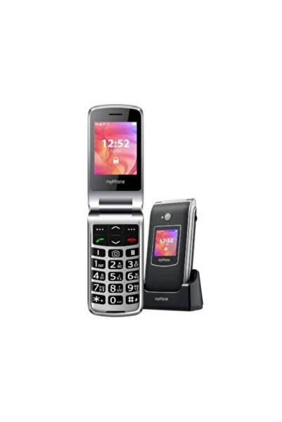 Myphone Rumba 2 Mobile Phone, Single SIM, 2G, Black/Silver, 2 screens 2.4"and 1.4", 32MB, 800mAh, Camera