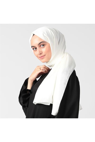 ipekistanbul Блестящ шифон шал - Екру