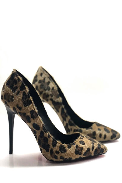 HAYYSHOES Kadın Kahverengi Stiletto Topuklu Ayakkabı