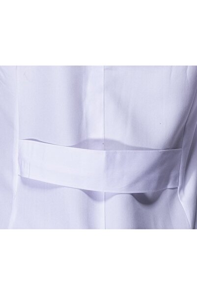 Sarıçiyil Üniforma Jachetă clasică pentru femei, cu guler, cu croială, lungime întreagă, pentru medic, farmacist, profesor, cu mânecă scurtă