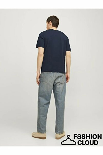 Jack & Jones Men's Navy Blue2 Jjecorp Logo Tee Play Ss O-Neck Noos T-Shirt 12233999-Navyplay2