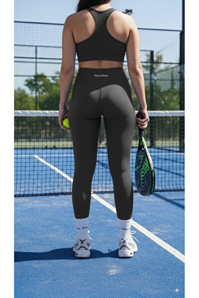 Keep Risen Osnovni Leggings Sivi Oblikuje figuru Sportski ženski leggings