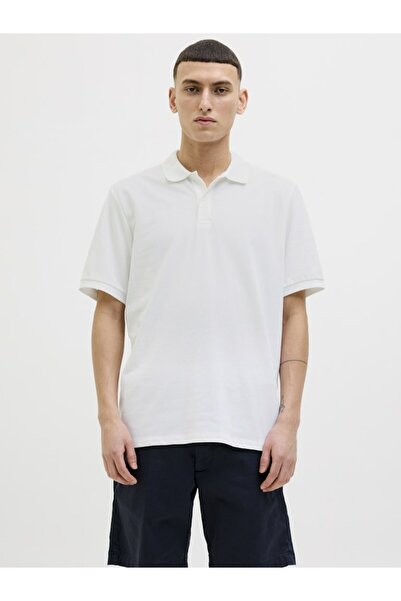 Jack & Jones Ανδρικό λευκό μπλουζάκι Jjkane Polo Ss Polo 12270150 -Λευκό