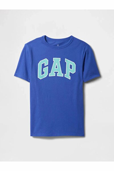 GAP تي شيرت للأولاد باللون الأزرق بشعار V-ssnl Value Gr 708392002-أزرق