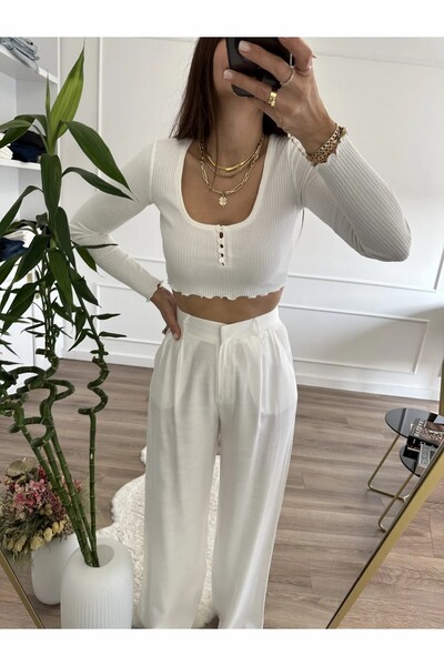Quzu High Waist Wide Leg Pants