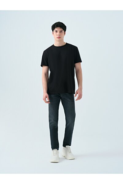 Loft Ανδρικό μπλουζάκι μαύρο Lf 2034994 Λευκό M Tss T-shirt LF2034994-Μαύρο