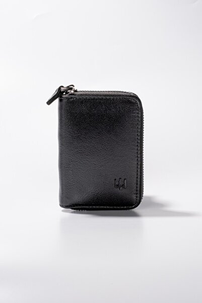 Getto Deri Walker Hakiki Deri Kişiye Özel İsim Baskılı Minimal Cüzdan