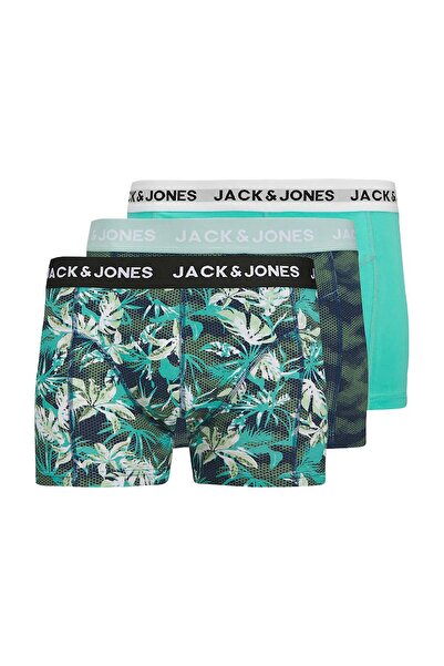 Jack & Jones Ανδρικά μπλε Jactasmania Trunks 3 Pack Boxer 12277719-seaspray