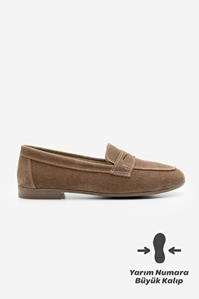 Marjin Damskie mokasyny z prawdziwej skóry Rosme Tan