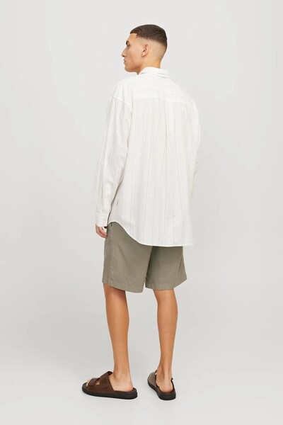 Jack & Jones Men's Green Jpstjaiden Campaign Hybridbondishort Srt Shorts 12274968-Dustyoliv