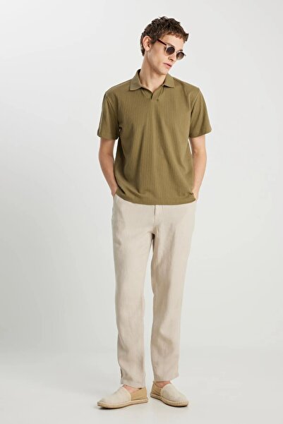 Lee Wrangler Ανδρικό μπλουζάκι W2510464 Regular Fit Polo / Khaki Standard