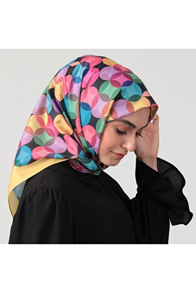 ipekistanbul Шовковий шарф з бавовни - Візерунок «Кільце» - Жовтий