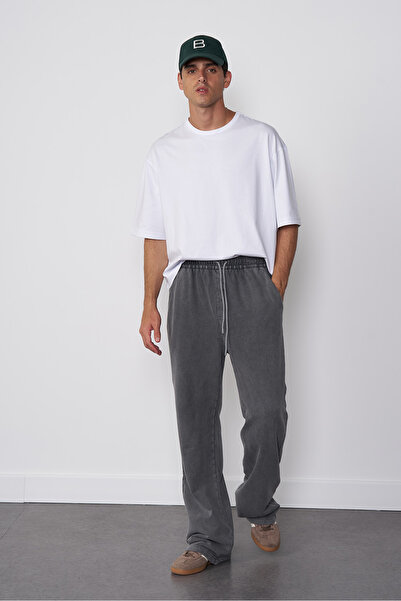 Beyyoglu Yıkamalı Palazzo Jogging Pantolon