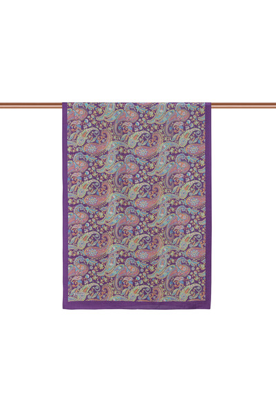 ipekevi Şal cu model Fig Purple Mesopotamia Model 05