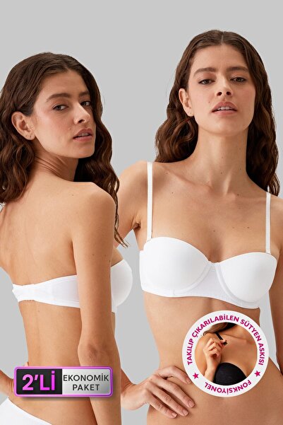 Pierre Cardin Білий комплект бюстгальтера та футболки Soft Push Up від Verona...