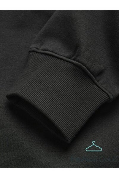 Jack & Jones Мъжки суитшърт с лого на Jcomountain, черен - с кръгло деколте, 12262094 - черен