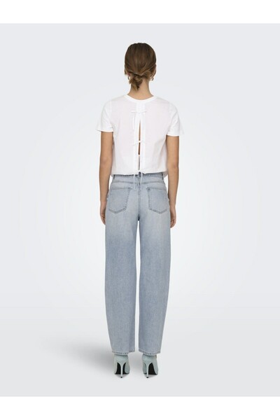 ONLY Blugi pentru femei Onlella Mw Straight Tai518 Dnm Noos Jean 15337154-Lightblue