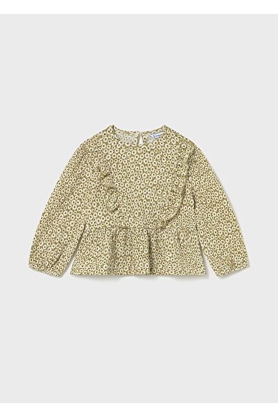 MAYORAL بلوزة بناتي محبوكة ومطبوعة ملونة