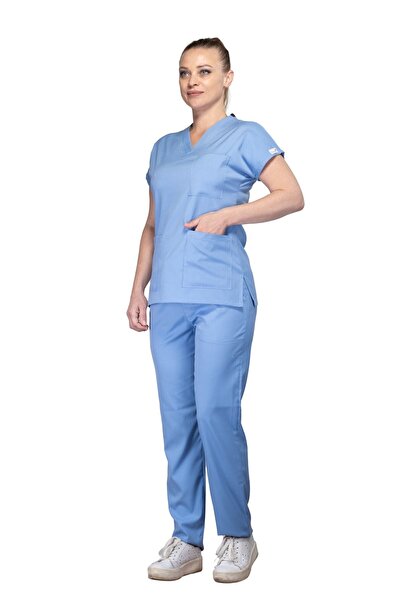 Sarıçiyil Üniforma Sa likrom Set hirurških ovratnika - Doktor, medicinska ses...