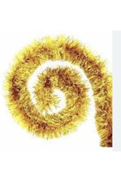 Deniz Party Store GOLD COLOR Ghirlandă de Anul Nou Ornament de copac cu sclipici Dimensiune medie 5 cm 2 m 1 buc