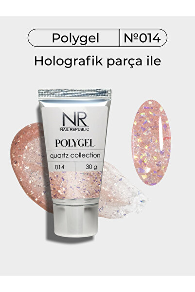 Nail Republic Kalıcı Oje Protez Tırnak PolyGel 014 Quartz collection (30 ml)