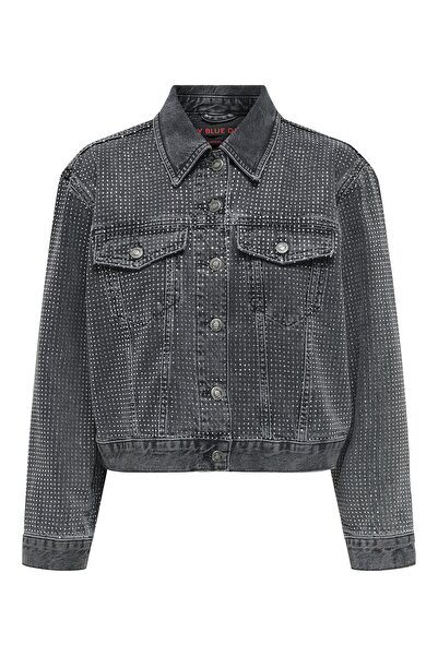 ONLY Onlhudson Сірий Dnm Deco Жакет - Жіночий, Кроє, 15332586-Greydenim