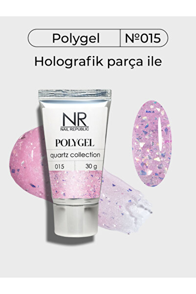 Nail Republic Kalıcı Oje Protez Tırnak PolyGel 015 Quartz collection (30 ml)