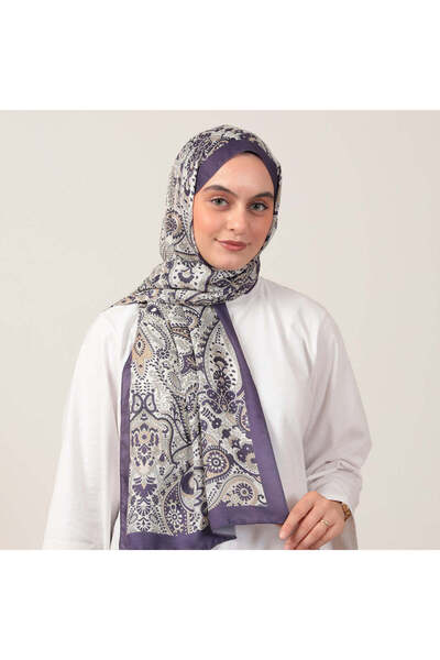 ipekistanbul شال من القطن والحرير - نمط مراكش - أرجواني إكرو