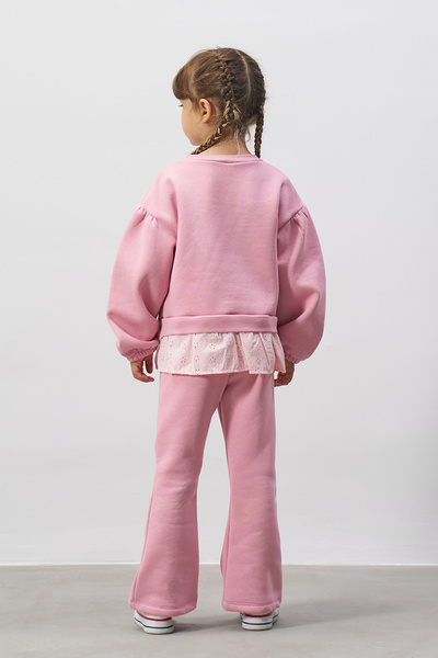 Minipodyum Σετ κοριτσίστικο με εμπριμέ μπροντούρα