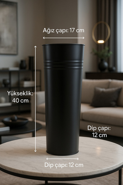 Feronyahome & Garden Metal Vazo & Şemsiyelik