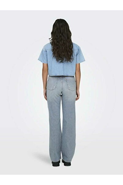 ONLY Жіночі сині джинси Onlcamille Hw Wide Leg Dnm Dcc04 Jean 15313039-Lightmedi