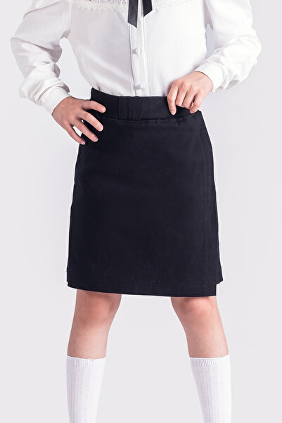 e-çocuk Fusta scurtă pentru școală pentru fete cu talie elastică 8637