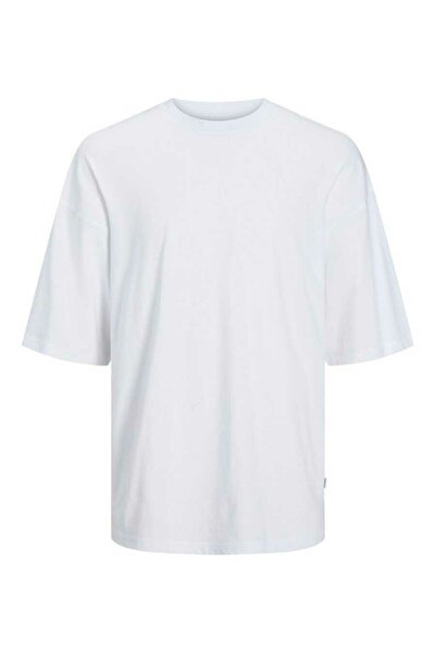 Jack & Jones Erkek Beyaz Jjecharge Tee O-neck Noos T-shirt 12259975-White